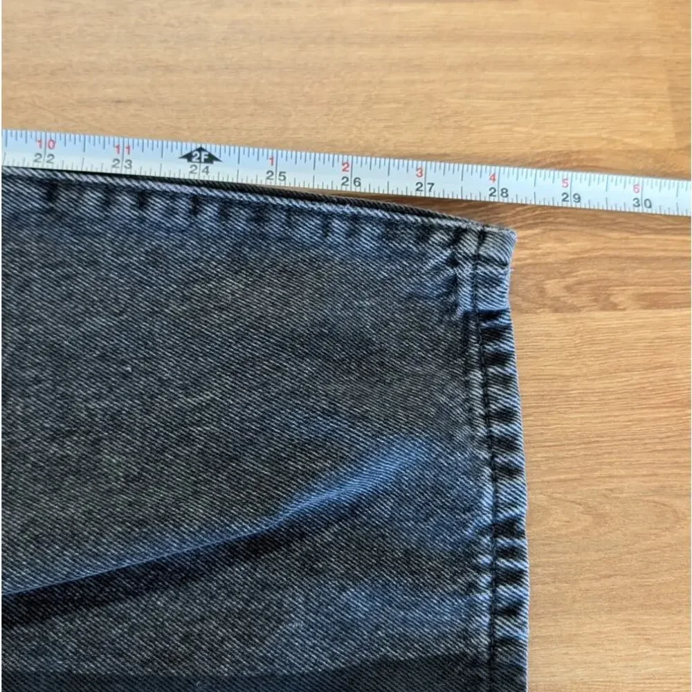 Levi's Baggy Dad Jeans Womens 25 Black Denim Mid-rise Barrel Leg